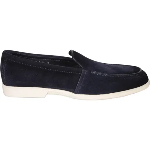 Blaue Loafer Schuhe Ss24 Santoni - Santoni - Modalova