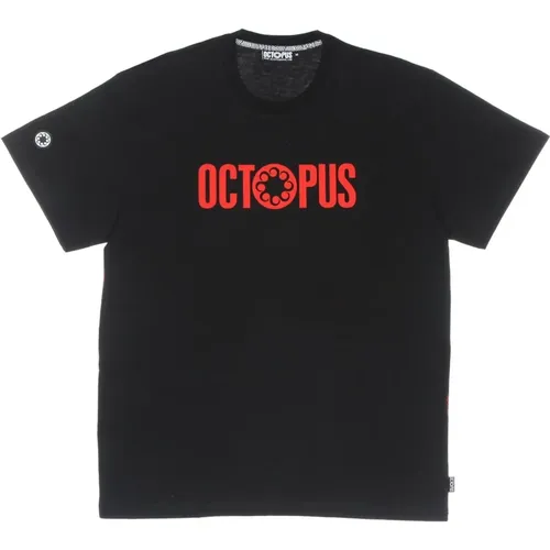 Outline Logo Tee , male, Sizes: XL - Octopus - Modalova