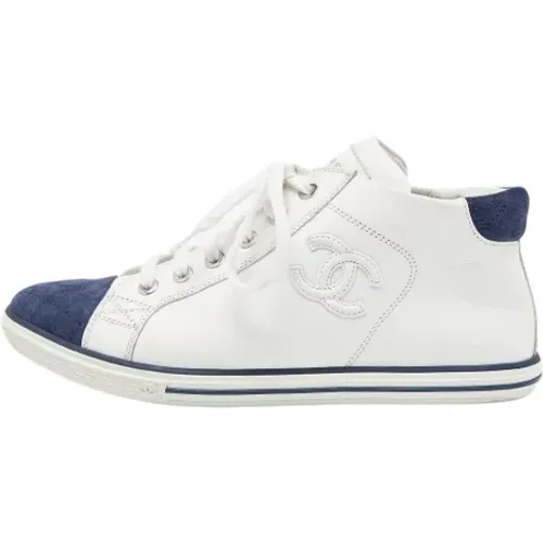 Pre-owned Leather sneakers , female, Sizes: 3 UK - Chanel Vintage - Modalova