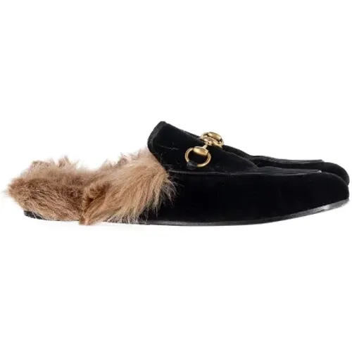 Pre-owned Velvet sandals , female, Sizes: 3 UK - Gucci Vintage - Modalova