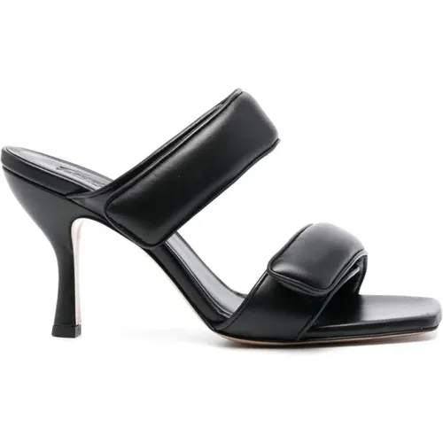 Leather Casual Open Low Heels , female, Sizes: 3 UK, 5 1/2 UK, 4 1/2 UK, 7 UK, 5 UK - Gia Borghini - Modalova