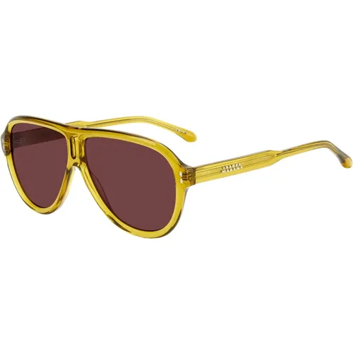 Khaki/ Sonnenbrille IM 0124/S,White Havana Sunglasses with Grey Shaded Lenses,Sunglasses IM 0124/S - Isabel marant - Modalova