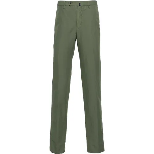 Linen Cotton Trousers , male, Sizes: M, L, 3XL - Incotex - Modalova