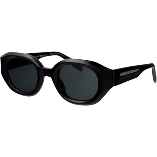 Stylish Sunglasses with Model 0Ea4230U , male, Sizes: 48 MM - Emporio Armani - Modalova