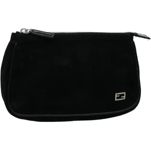 Pre-owned Suede clutches , female, Sizes: ONE SIZE - Fendi Vintage - Modalova