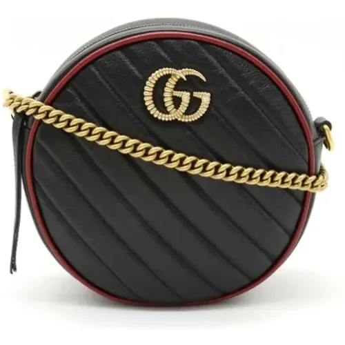 Pre-owned Leather Gucci Marmont , female, Sizes: ONE SIZE - Gucci Vintage - Modalova