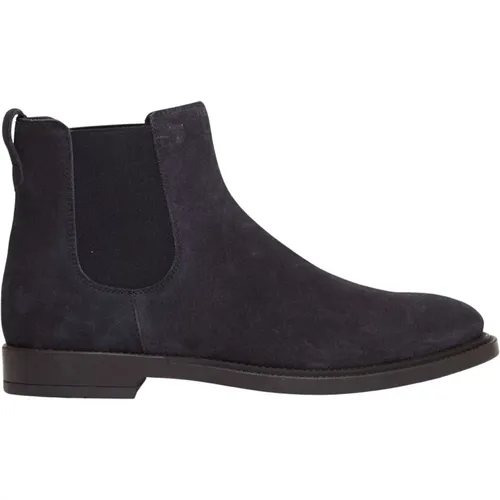 Suede Chelsea Boots with Elastic , male, Sizes: 11 UK, 8 1/2 UK - TOD'S - Modalova