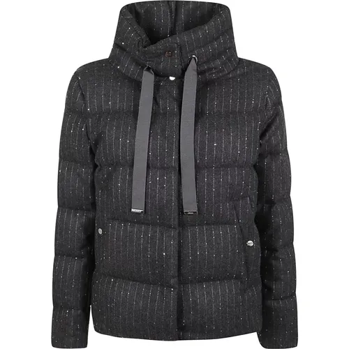 Grey Wool Jacket Aw24 , female, Sizes: 2XS, L, XS, M - Herno - Modalova