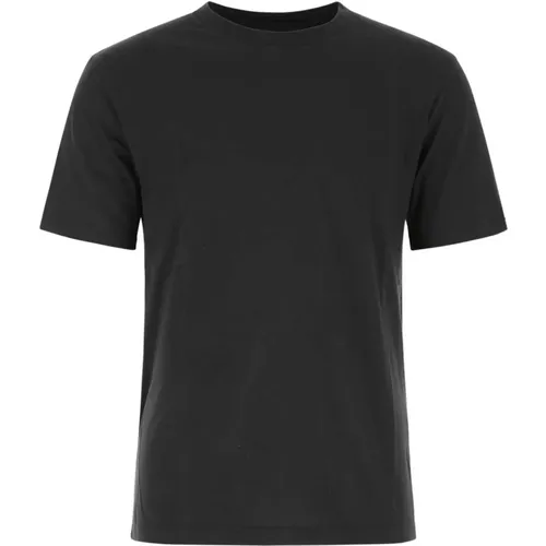 Stylisches Schwarzes Baumwoll-T-Shirt - Maison Margiela - Modalova