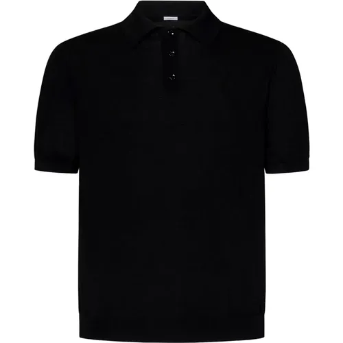 Short-Sleeved Knit Polo Shirt , male, Sizes: L, 2XL, S - Malo - Modalova