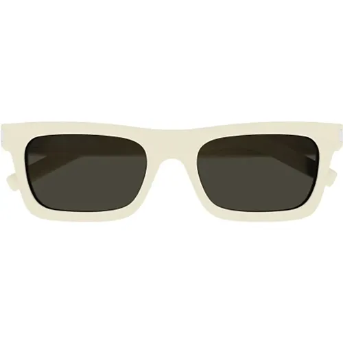 Braune Sonnenbrille für Frauen - Saint Laurent - Modalova