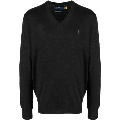 Dark Granite Pullover Sweater , male, Sizes: L - Ralph Lauren - Modalova