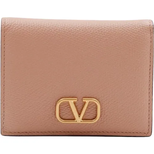 VLogo Leather Wallet , female, Sizes: ONE SIZE - Valentino Garavani - Modalova