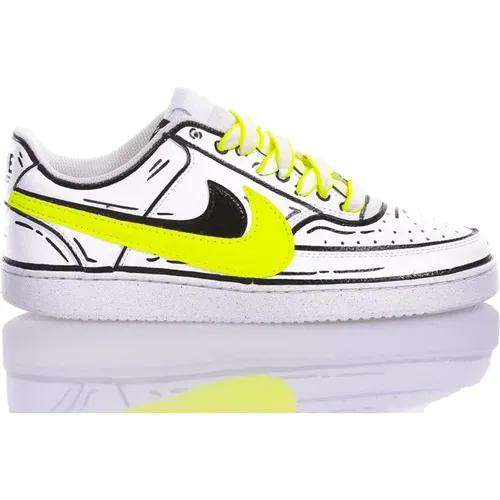 Handgefertigte Weiße Sneakers Fluoreszierend Noos , Herren, Größe: 36 EU - Nike - Modalova