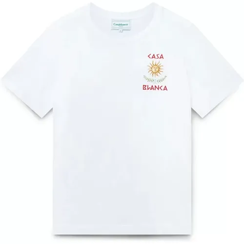 Griechisch-inspiriertes Bedrucktes T-Shirt - Casablanca - Modalova