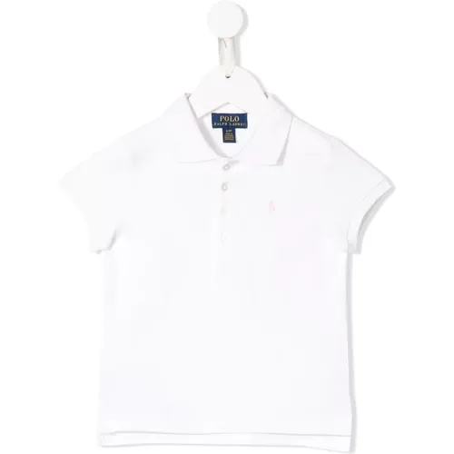 Weißes Polo-Shirt mit Besticktem Logo für Kinder - Polo Ralph Lauren - Modalova