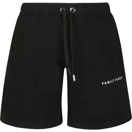 Schwarze Box Logo Jogger Shorts,Casual Shorts - Family First - Modalova