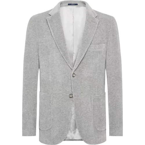 Cord Baumwolle Stretch Blazer Stil Cernobbio , Herren, Größe: L - Boggi Milano - Modalova