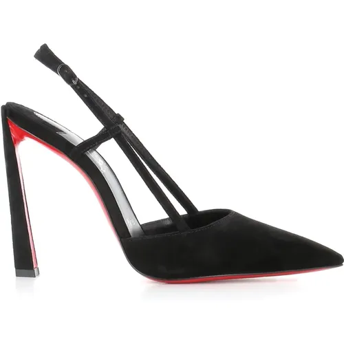 Suede Heeled Pumps , female, Sizes: 4 UK, 5 1/2 UK, 7 UK, 5 UK - Christian Louboutin - Modalova