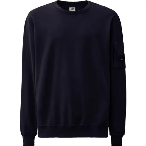 Leichtes Fleece Crew Sweatshirt , Herren, Größe: M - C.P. Company - Modalova