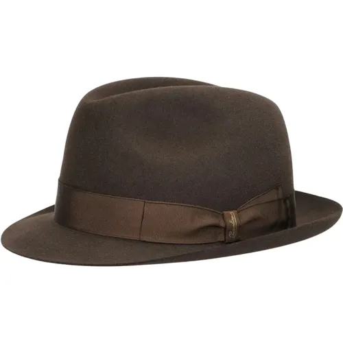 Marengo Gebürsteter Filzhut , Herren, Größe: 58 CM - Borsalino - Modalova