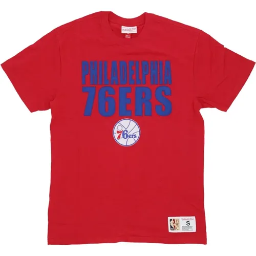 Philadelphia 76ers NBA Tee , Herren, Größe: L - Mitchell & Ness - Modalova