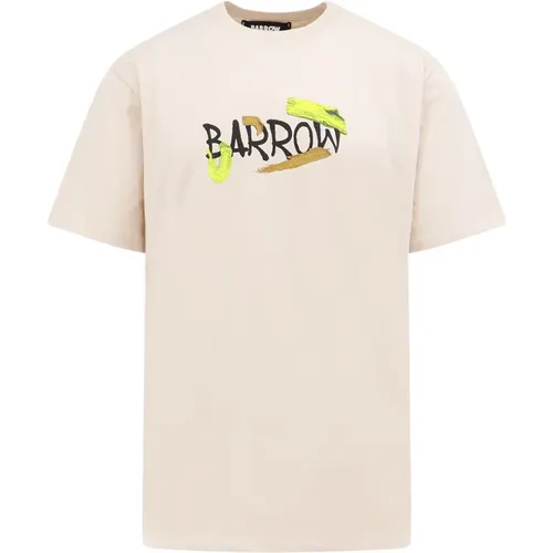 T-Shirt mit Logo-Print,Gemustertes Logo T-Shirt,T-Shirts, Baumwoll-T-Shirt mit Logo-Print - Barrow - Modalova