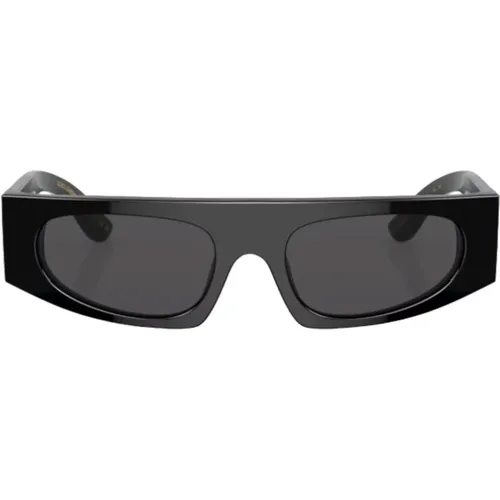 Rectangular Wraparound Sunglasses , female, Sizes: 54 MM - Dolce & Gabbana - Modalova