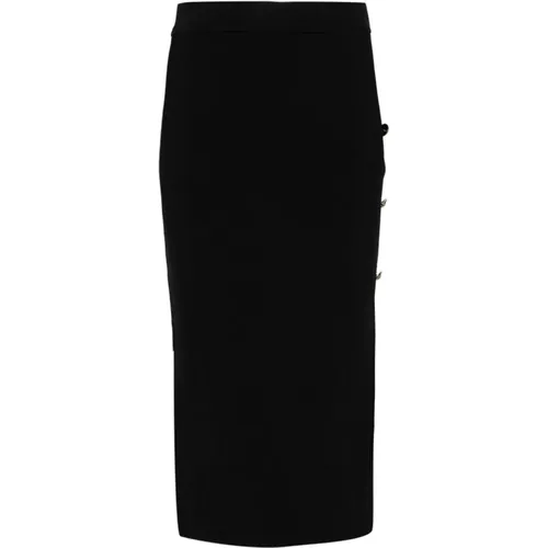 Knitted Skirt with Cut-Out Detailing , female, Sizes: M, S, L - Versace Jeans Couture - Modalova