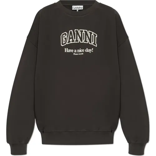 Sweatshirt mit Logo Ganni - Ganni - Modalova