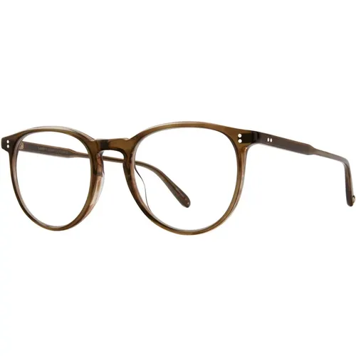 Rennie Olive Tortoise Eyewear Frames , female, Sizes: 49 MM - Garrett Leight - Modalova