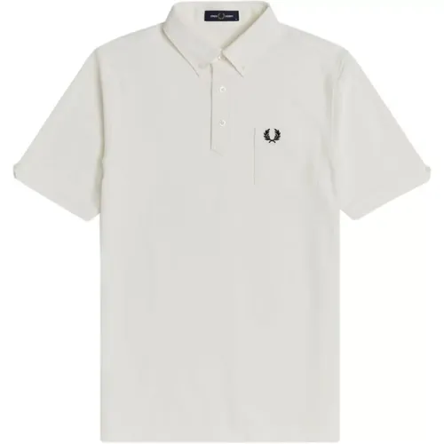 Button Down Collar Polo Shirt , male, Sizes: L, S - Fred Perry - Modalova