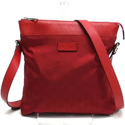 Gebrauchte Rote Nylon Crossbody Tasche - Gucci Vintage - Modalova