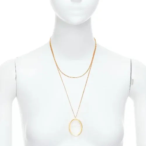 Pre-owned Metal necklaces , female, Sizes: ONE SIZE - Maison Margiela Pre-owned - Modalova