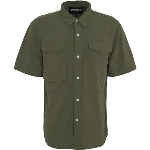 Lisle Safari S/S Shirt , male, Sizes: L, M - Barbour - Modalova