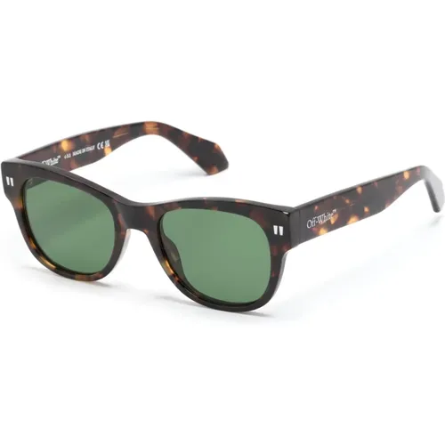 Oeri107 6055 Sonnenbrille,Sonnenbrille,Sunglasses,Blaue Sonnenbrille mit Original-Etui - Off White - Modalova