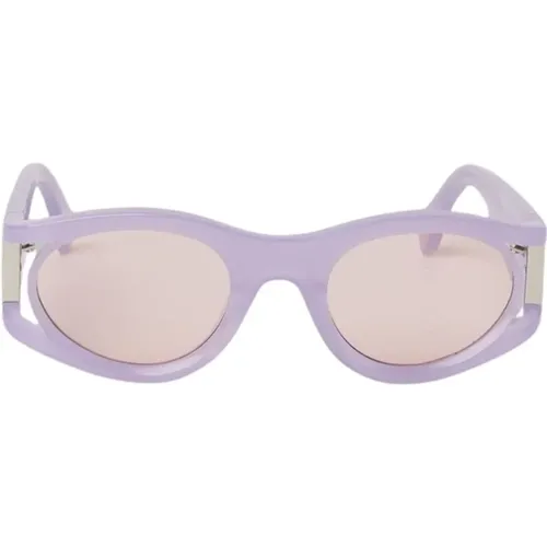 High-Quality Acetate Sunglasses , unisex, Sizes: 52 MM - Marcelo Burlon - Modalova