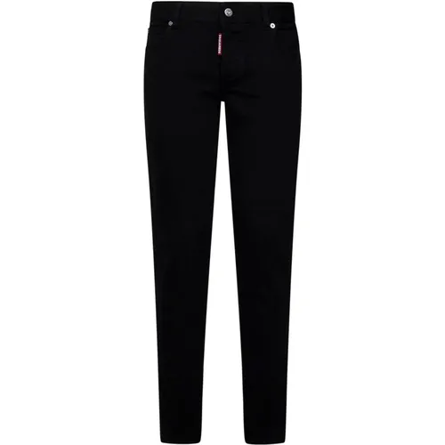 Schwarze Skinny Fit Jeans , Damen, Größe: L - Dsquared2 - Modalova