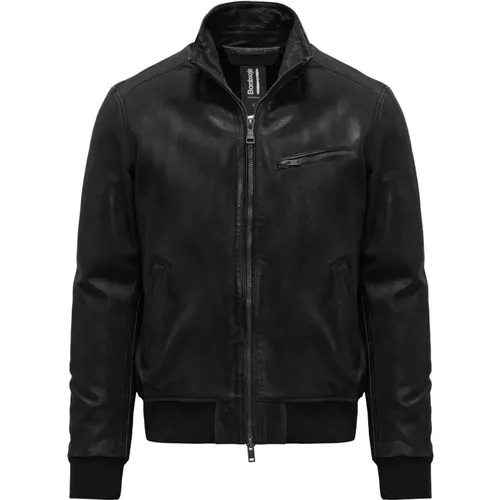 Nappa Aviator Bomber Jacket , male, Sizes: M, L, 3XL, S, 2XL - BomBoogie - Modalova