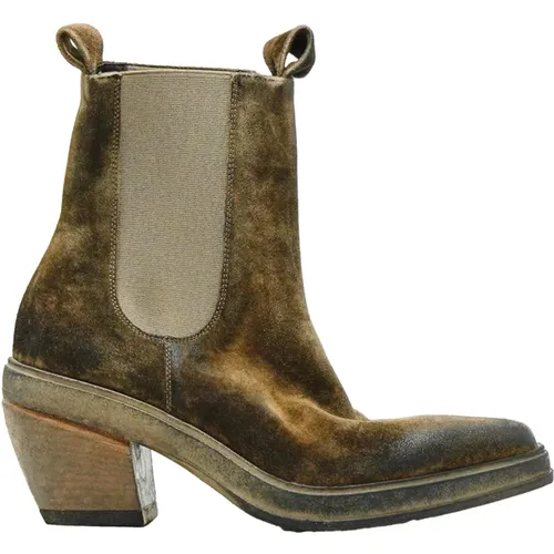 Stylish Camperos Crosta Fango Boots , female, Sizes: 3 1/2 UK, 2 UK - Elena Iachi - Modalova