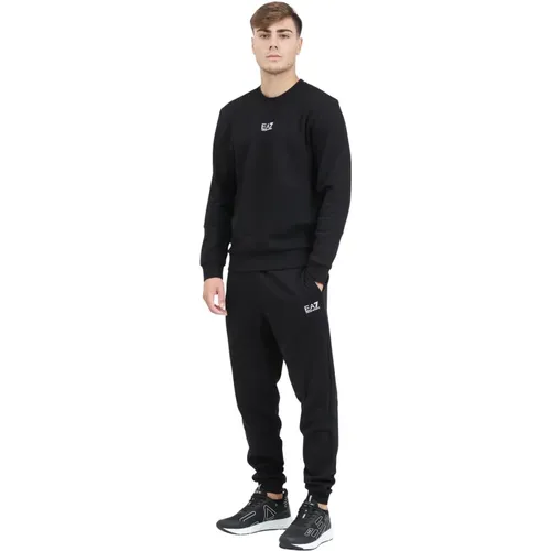 Schwarzes Trainingsanzugset Lässiger Stil , Herren, Größe: 2XL - Emporio Armani EA7 - Modalova