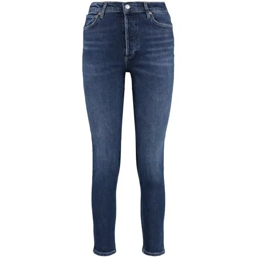 Slim Fit Skinny Leg Jeans , Damen, Größe: W27 - Agolde - Modalova