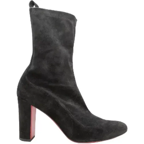 Pre-owned Suede boots , female, Sizes: 2 UK - Christian Louboutin Pre-owned - Modalova