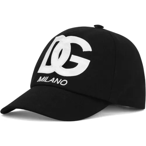 Kids Baseball Cap with DG Logo , male, Sizes: M - Dolce & Gabbana - Modalova