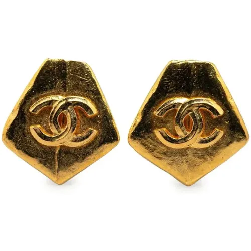 Pre-owned Metal earrings , female, Sizes: ONE SIZE - Chanel Vintage - Modalova