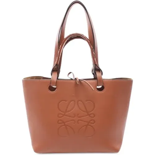 Pre-owned Leather totes , female, Sizes: ONE SIZE - Loewe Pre-owned - Modalova