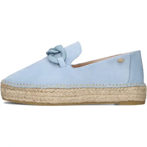 Blaue Wildleder Espadrilles June Li , Damen, Größe: 40 EU - Fred de la Bretoniere - Modalova