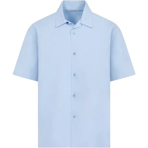 Cotton Short Sleeve Shirt , male, Sizes: L, XL, 2XL - Jil Sander - Modalova