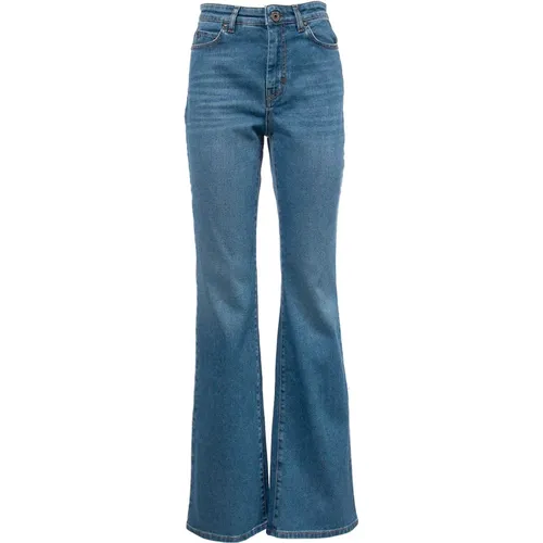 Flared Jeans in Cotton , female, Sizes: XS - Max Mara Weekend - Modalova