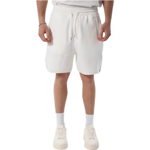 Bermuda Shorts aus Baumwolle mit Logoband , Herren, Größe: L - Armani Exchange - Modalova